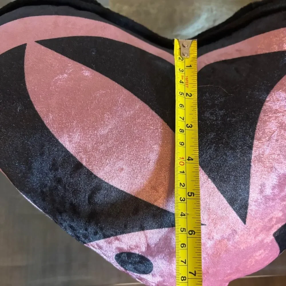 Y2K McBling Playboy Bunny Heart Pillow